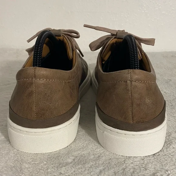 Johnston & Murphy Banks Lace to Toe Leather Sneakers Men’s Size 9.5 M Taupe - Picture 5 of 9